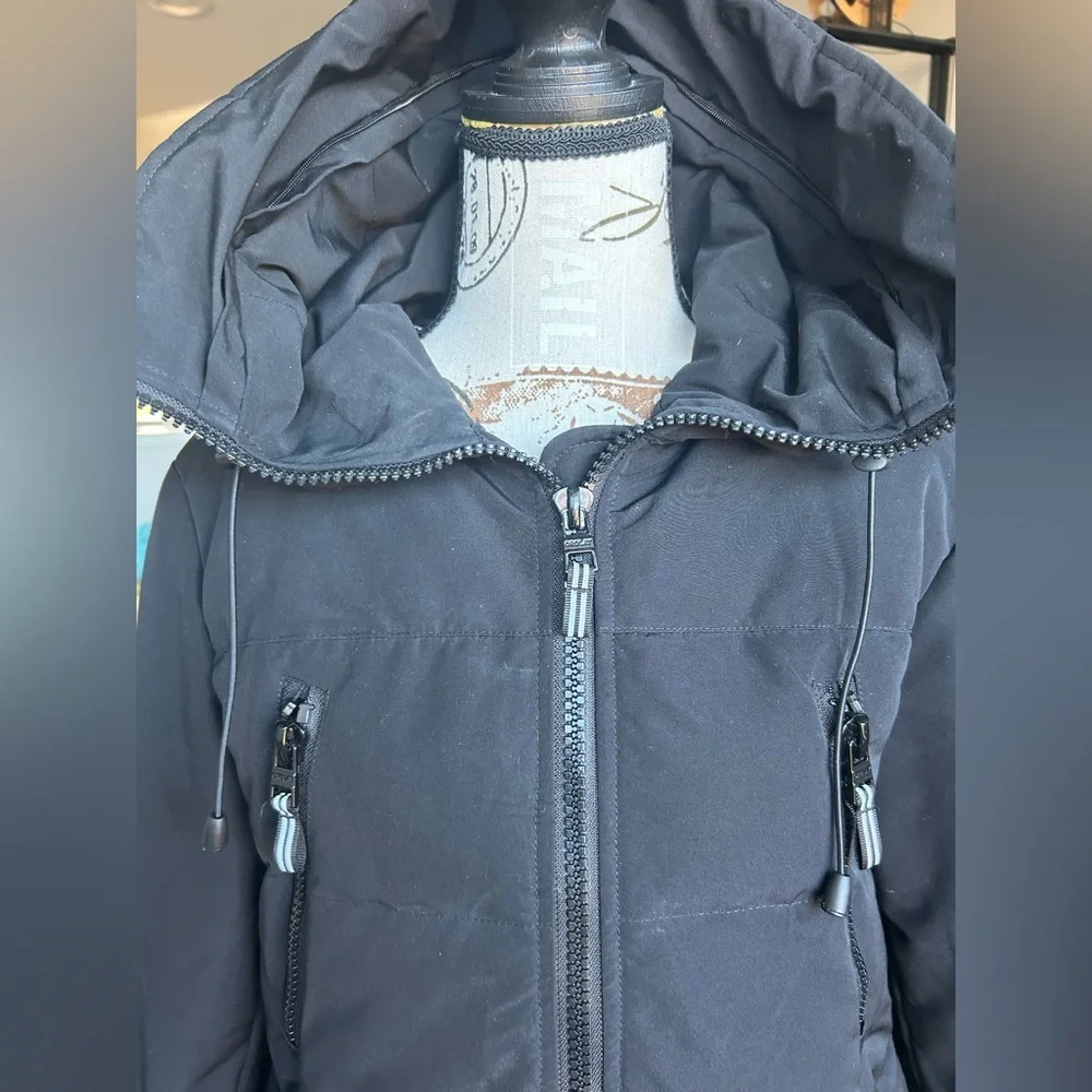 Orolay Women’s Black Down Filled Puffer Parka Jacket Size Small - Picture 5 of 13
